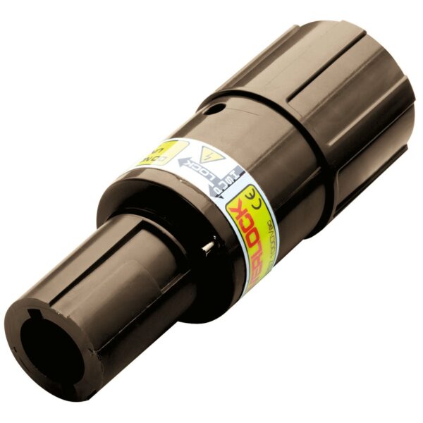 Powerlock 400A kabeldeel male L1 bruin