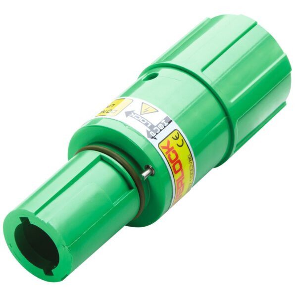 Powerlock 400A kabeldeel male PE groen