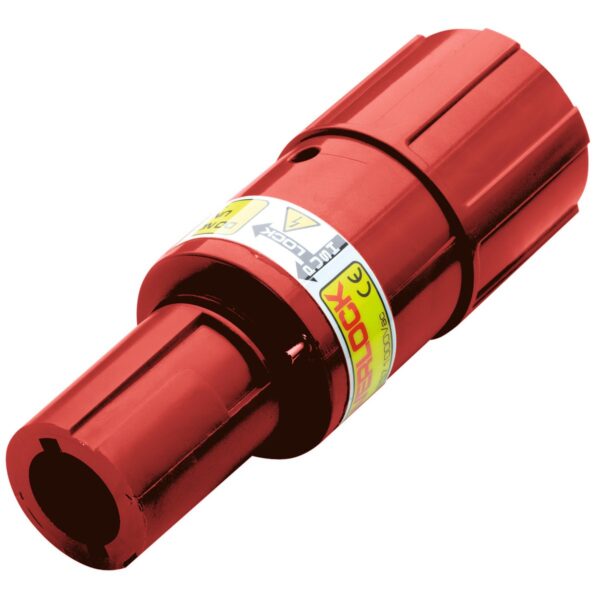 Powerlock 400A kabeldeel male + rood