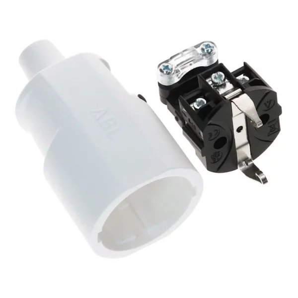 contrastekker PVC wit